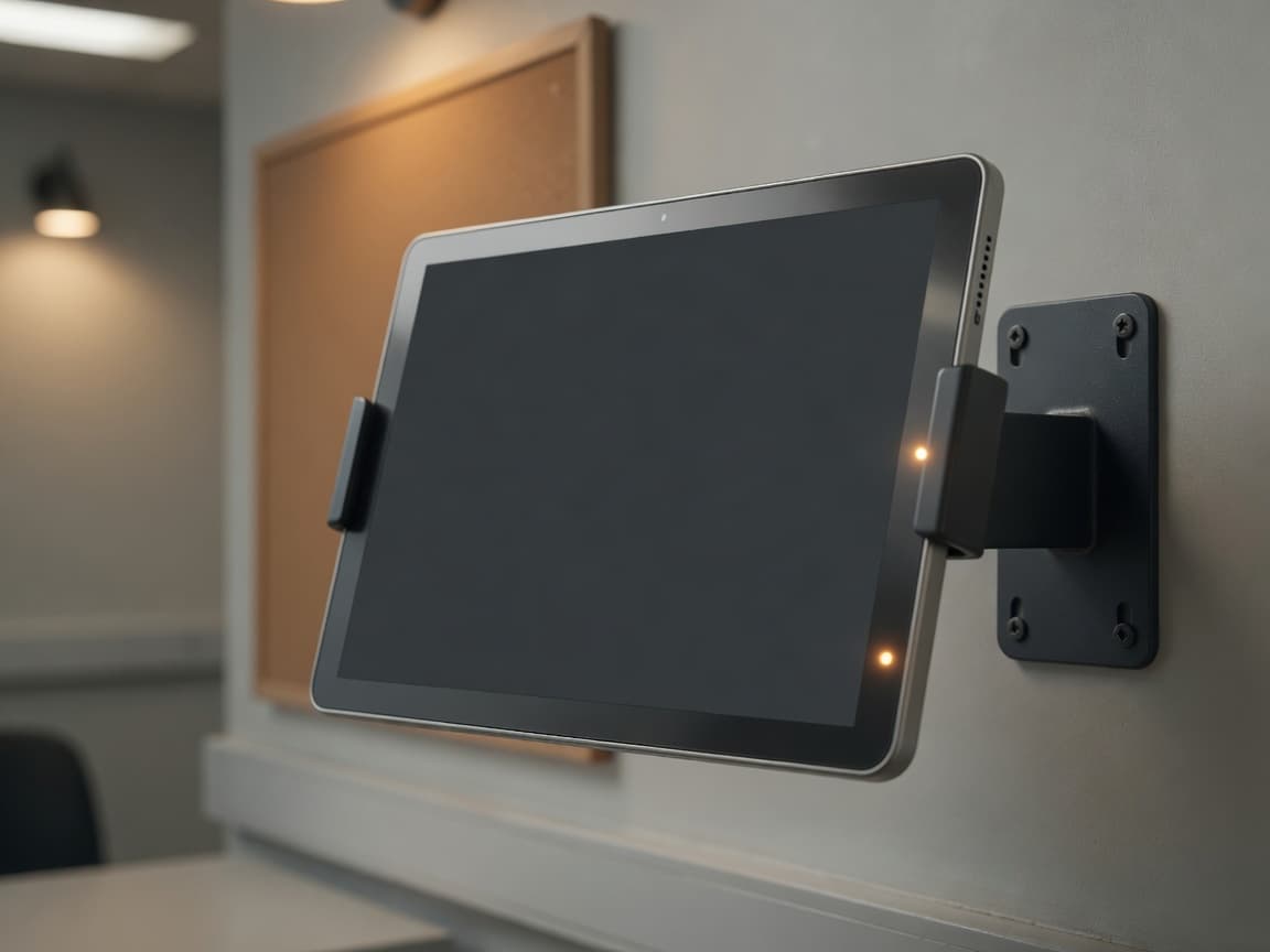 An Android touchscreen at a staff desk